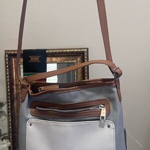 Stylish Blue and White Women's Bag